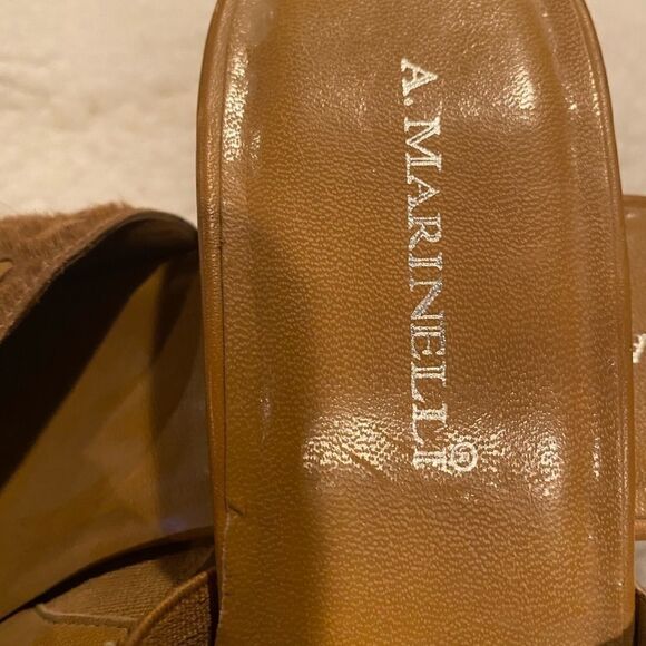 A. Marinelli Leather Electra Sling Back Shoe 8.5 - Picture 7 of 12